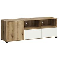 TV Tisch Camino 1D2S CMNF 01 Eiche Evoke+Weiß Platine