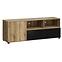 TV Tisch Camino 1D2S CMNF 01 Eiche Evoke+Samt Schwarz