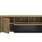 TV Tisch Camino 1D2S CMNF 01 Eiche Evoke+Samt Schwarz,3