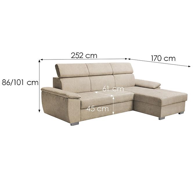Ecksofa Kevin P Zetta 291