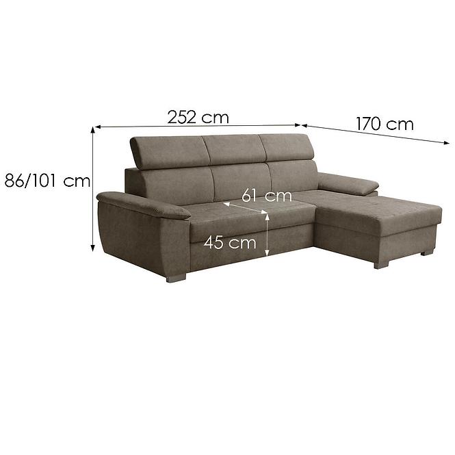Ecksofa Kevin P Zetta 293