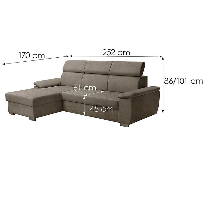 Ecksofa Kevin L Zetta 293