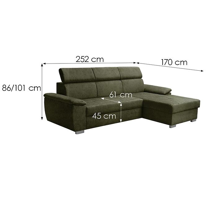 Ecksofa Kevin P Zetta 297