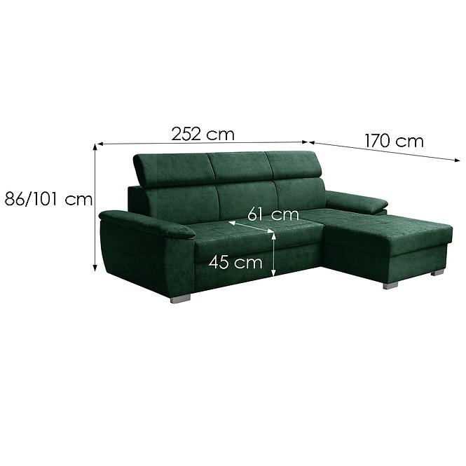 Ecksofa Kevin P Zetta 298 