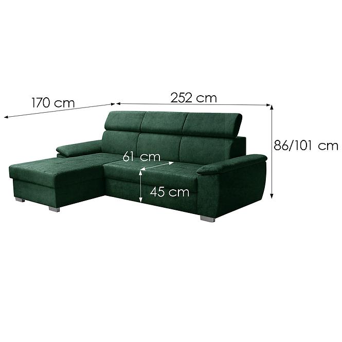 Ecksofa Kevin L Zetta 298 