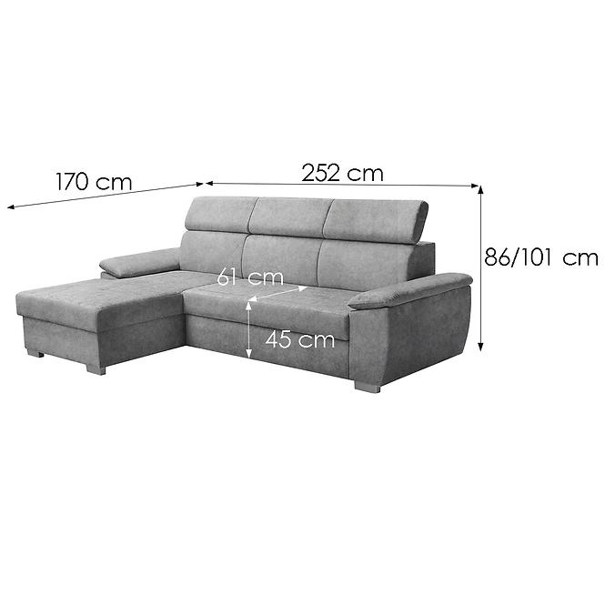 Ecksofa Kevin L Zetta 302