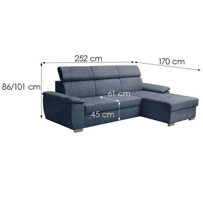 Ecksofa Kevin P Zetta 300