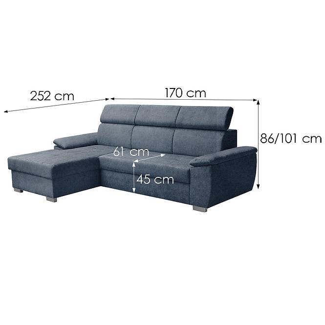 Ecksofa Kevin L Zetta 300
