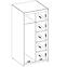 Schrank Elena 2D Weiß/Spiegel,3