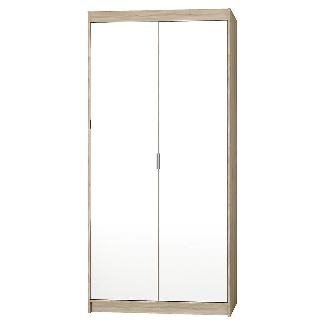 Schrank Elena 2D Eiche Sonoma/Spiegel