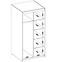 Schrank Elena 2D Eiche Sonoma/Spiegel,3