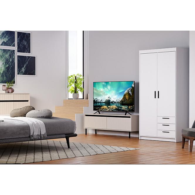 Schrank Elena 2D3S Weiß