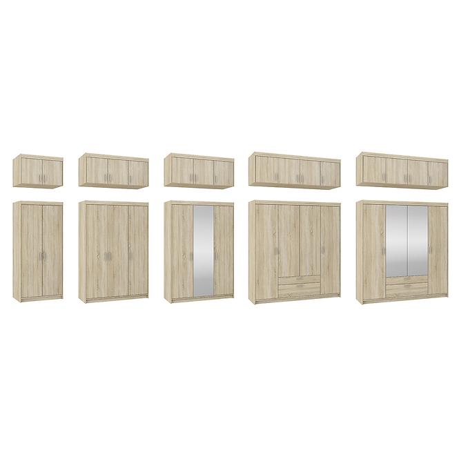 Schrank Elena 2D3S Eiche Sonoma