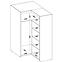Schrank Elena 2D Ecke Weiß,3
