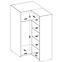 Schrank Elena 2D Ecke Eiche Sonoma,3
