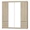 Schrank Elena 4D 6S Eiche Sonoma/Spiegel
