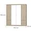Schrank Elena 4D 6S Eiche Sonoma/Spiegel,2