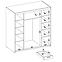 Schrank Elena 4D 6S Eiche Sonoma/Spiegel,3