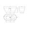 Badewanne MILANO 170x80x56,2
