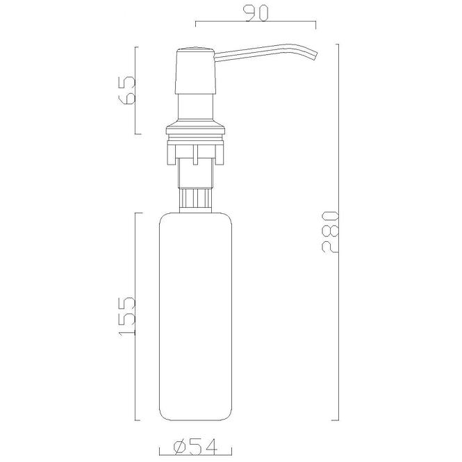 Flüssigseifenspender schwarz IM-F105-Q5