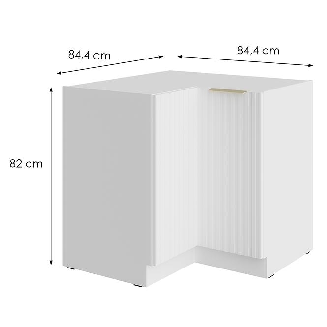Küchenschrank Tuluza 90x90 DN 2F BB Weiß Matt Lamel