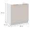 Küchenschrank Nicea 80ZL 2F BB Sandbeige,2