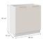 Küchenschrank Nicea 80D 2F BB Sandbeige,2