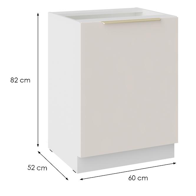 Küchenschrank Nicea 60D 1F BB Sandbeige