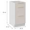 Küchenschrank Nicea  40D 3S BB Sandbeige,2