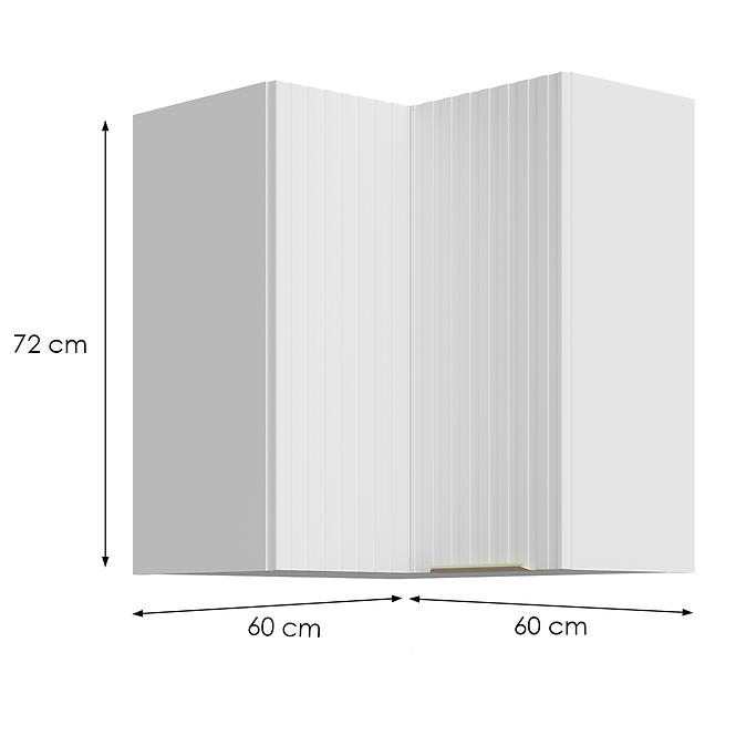Küchenschrank Tuluza 60x60 GN-72 2F (90°) Weiß Matt Lamel,2