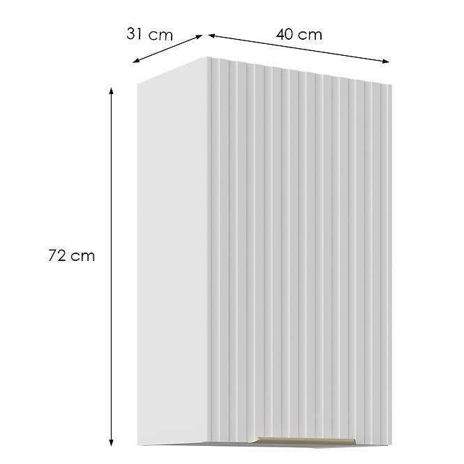 Küchenschrank Tuluza 40G-72 1F Weiß Matt Lamel,2