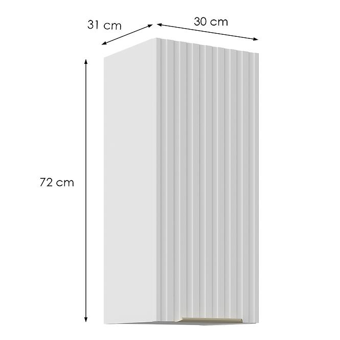 Küchenschrank Tuluza 30G-72 1F Weiß Matt Lamel,2