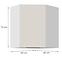 Küchenschrank Nicea 60x60 GN-72 1F (45°) Sandbeige,2