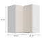 Küchenschrank Nicea 60x60 GN-72 2F (90°) Sandbeige,2