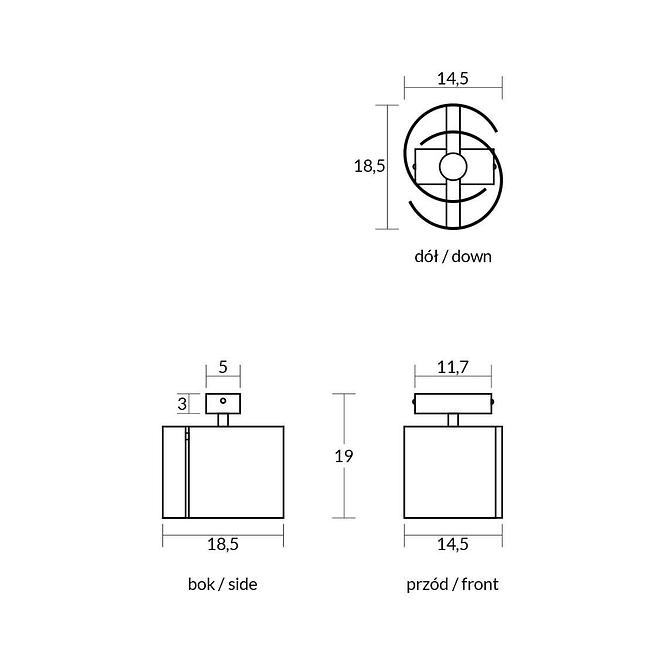 Lampe Hugo BLACK 2955/Z-B-1 LW1