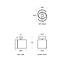 Lampe Hugo BLACK 2955/Z-B-1 LW1,3