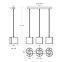 Lampe Hugo black 2961/Z-B-3 LW3,3