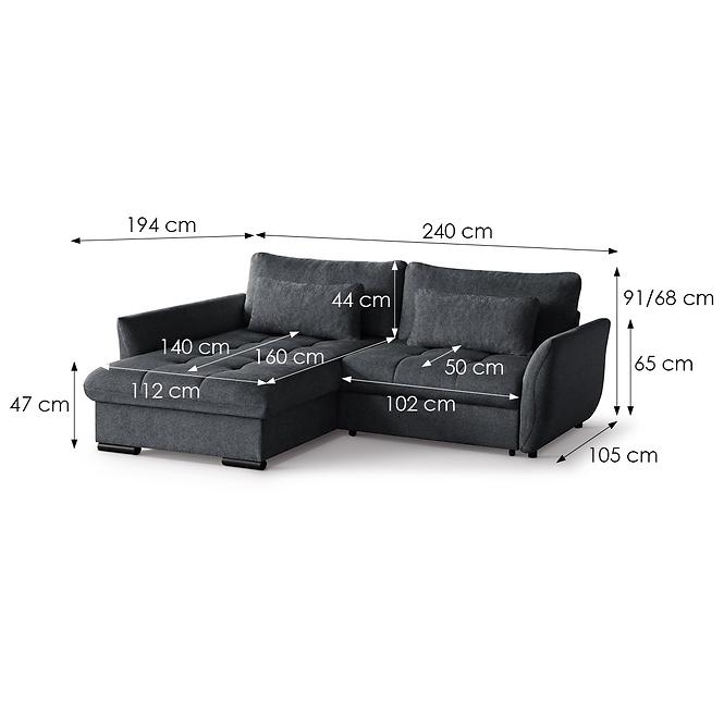 Ecksofa Cafu L links LOUIS 677