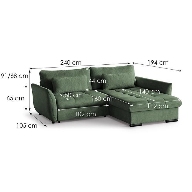 Ecksofa Cafu L rechts LOUIS 672,8