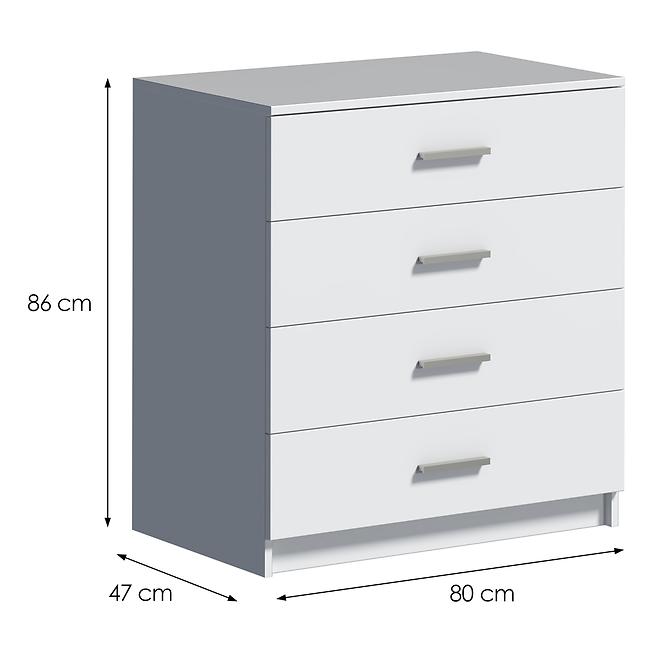 Kommode DUO 4S weiß