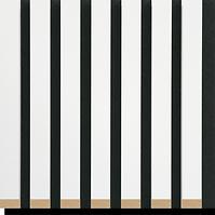 Akustik-Lamellen mit Filz Weiß 21x300x2650mm