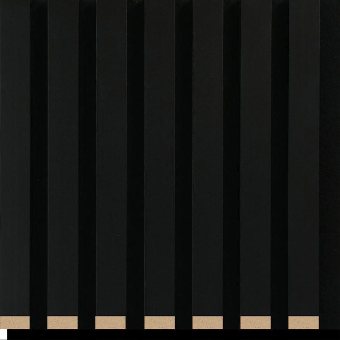 Akustik-Lamellen mit Filz Schwarz21x300x2650mm