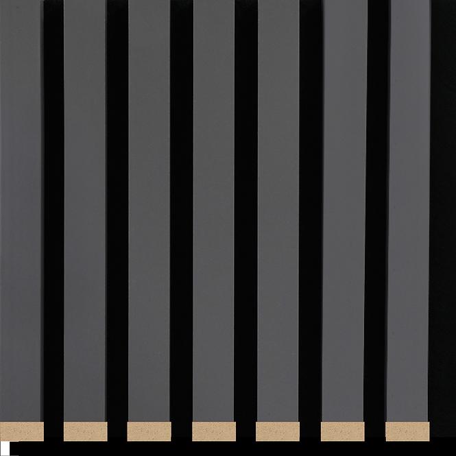 Akustik-Lamellen mit Filz Grau 21x300x2650mm 