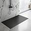 Duschwanne Basalt lang schwarz 80x120,4