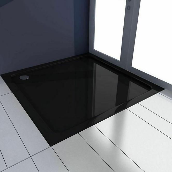 Rea-k4804 Duschwanne vierte Savoy schwarz 80x80+syf