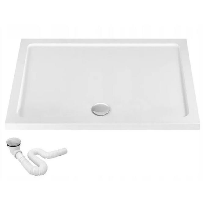 Rea-k5332 rechteckige Duschwanne Savoyweiß 80x100,2