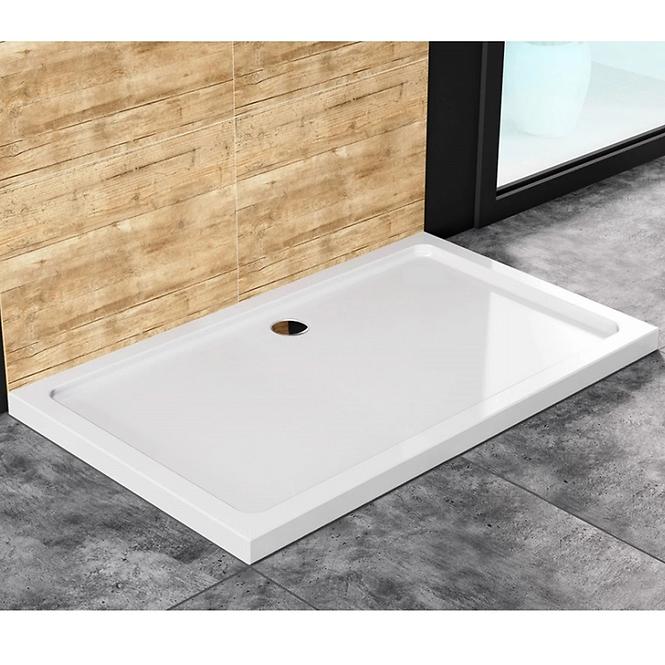 Rea-k5332 rechteckige Duschwanne Savoyweiß 80x100,4
