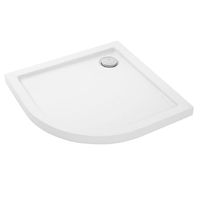 Rea-K7907 Duschwanne Halbrundoptik weiß 90x90,3
