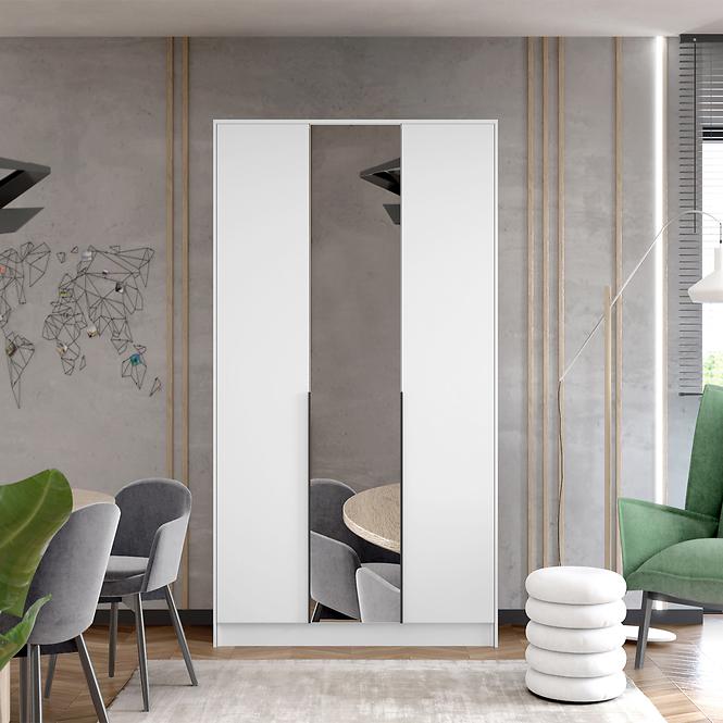 Schrank Moda mit einer Band 150 Weiß