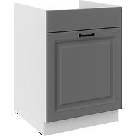 Küchenzeile Stilo Dustgrey/Weiß 60ZL 1S BB